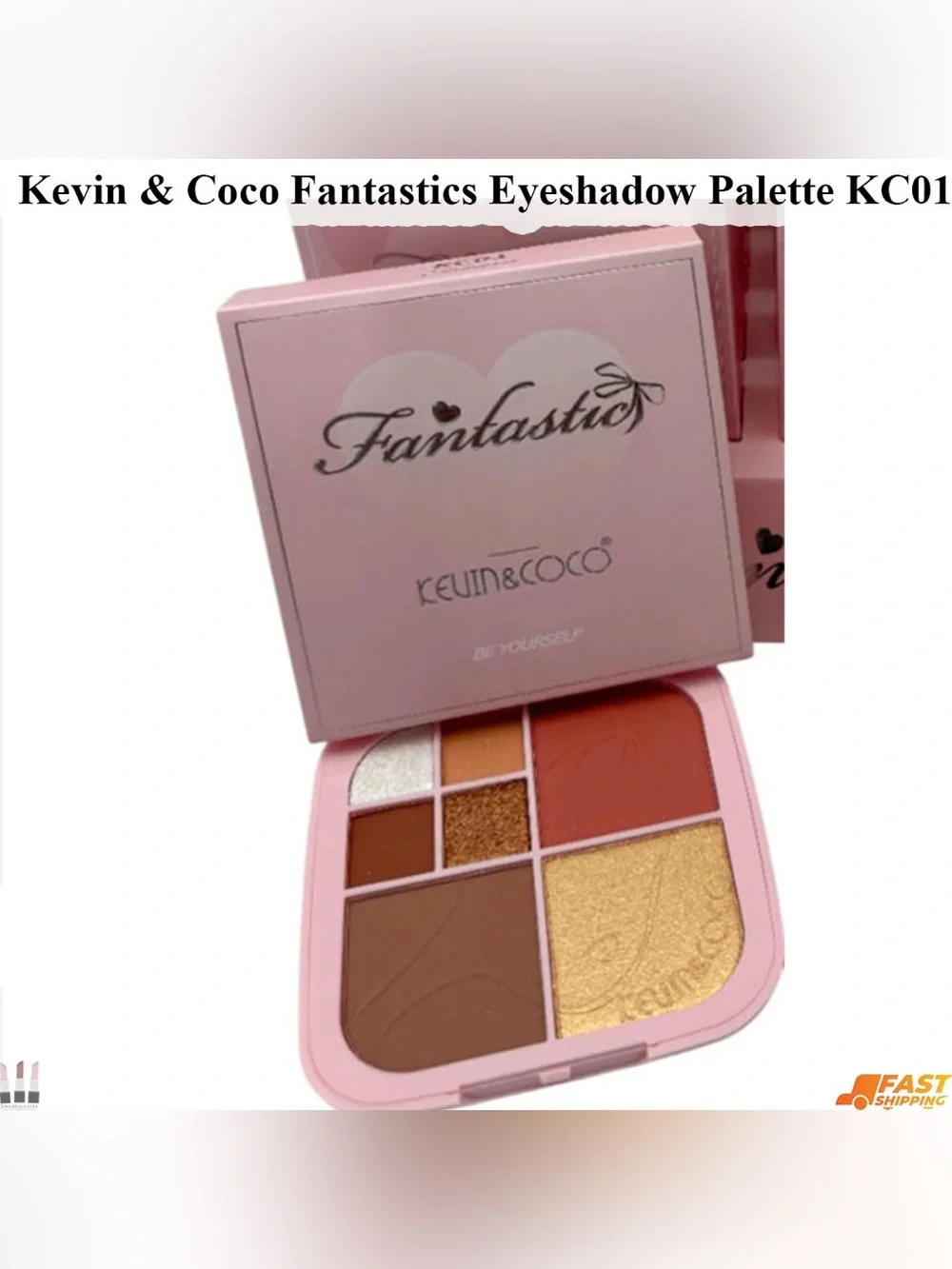Kevin&Coco Rose & Gold Multi-Finish Eyeshadow Palette